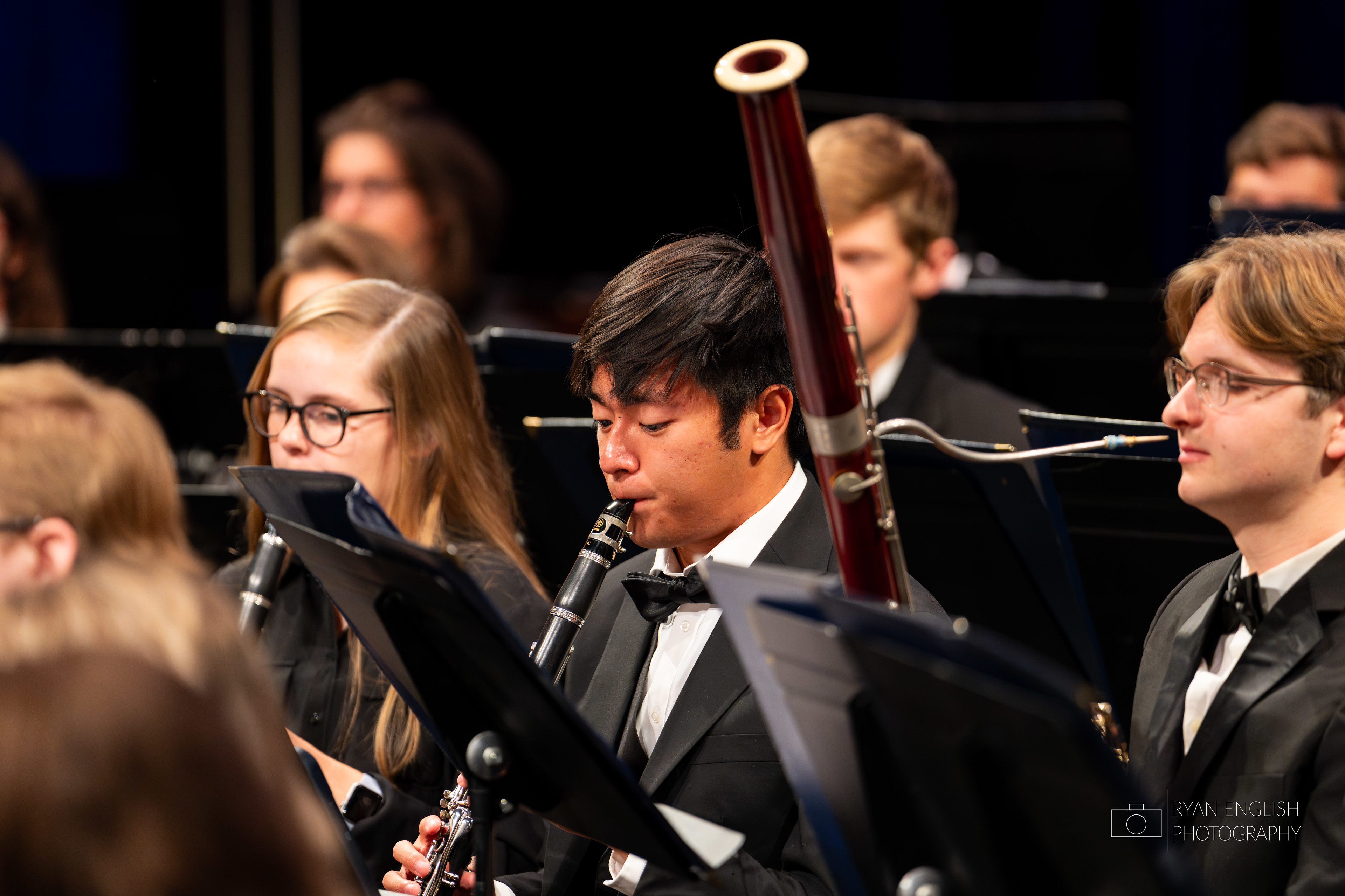 Auburn Concert Band members during a performance