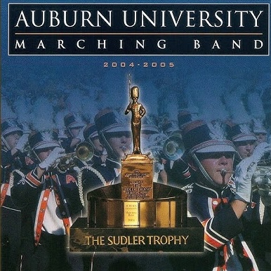 Cover of the Auburn University Marching Band CD from 2004-2005 featuring the Sudler Trophy