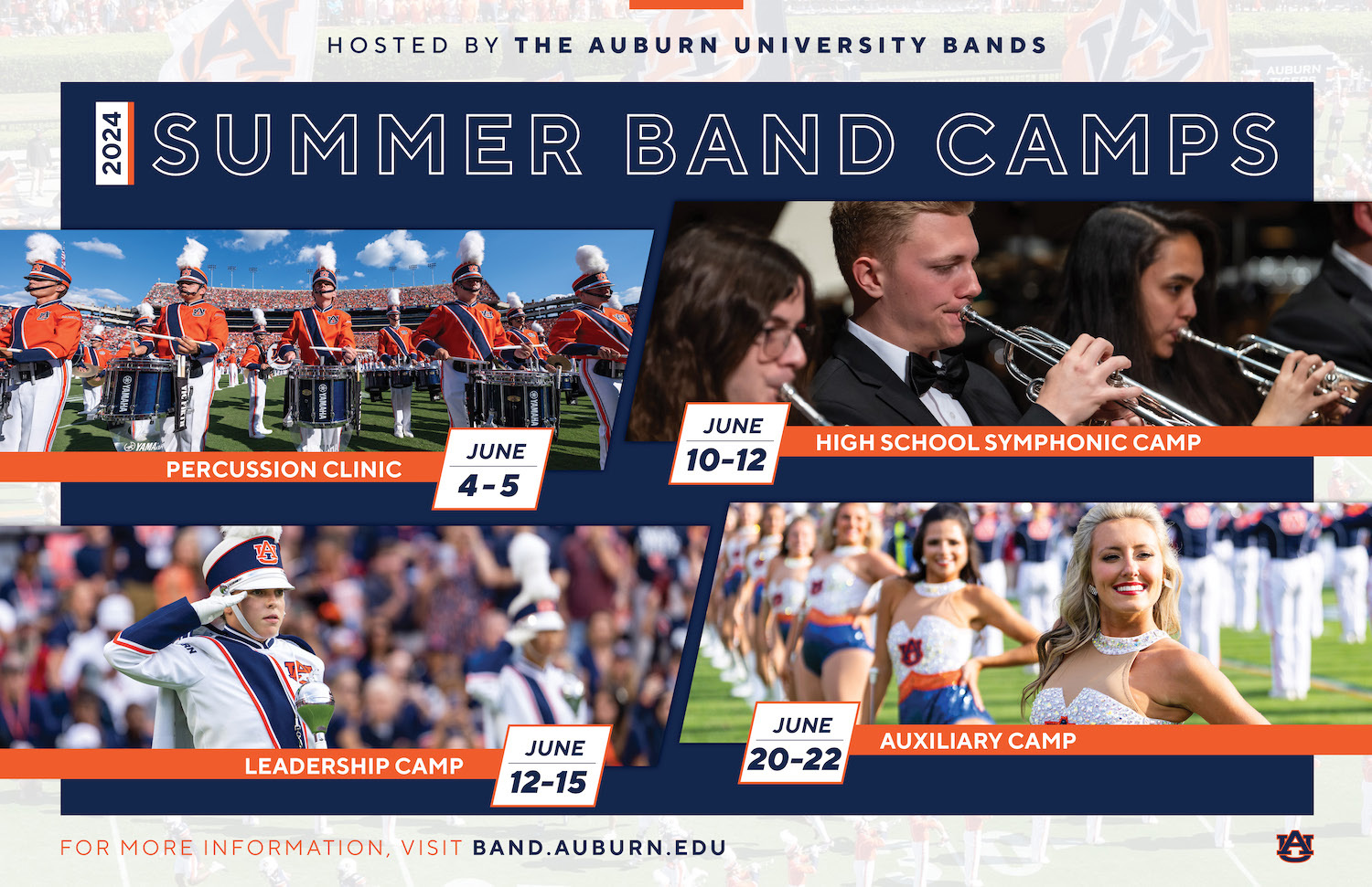 AU Band Summer Camps Flyer